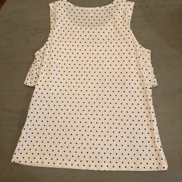 J. Crew cream and ivory polka dot top - Picture 4 of 4